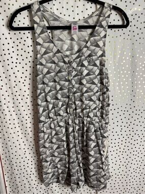 Zumba Fitness Gray & White Geometric Romper